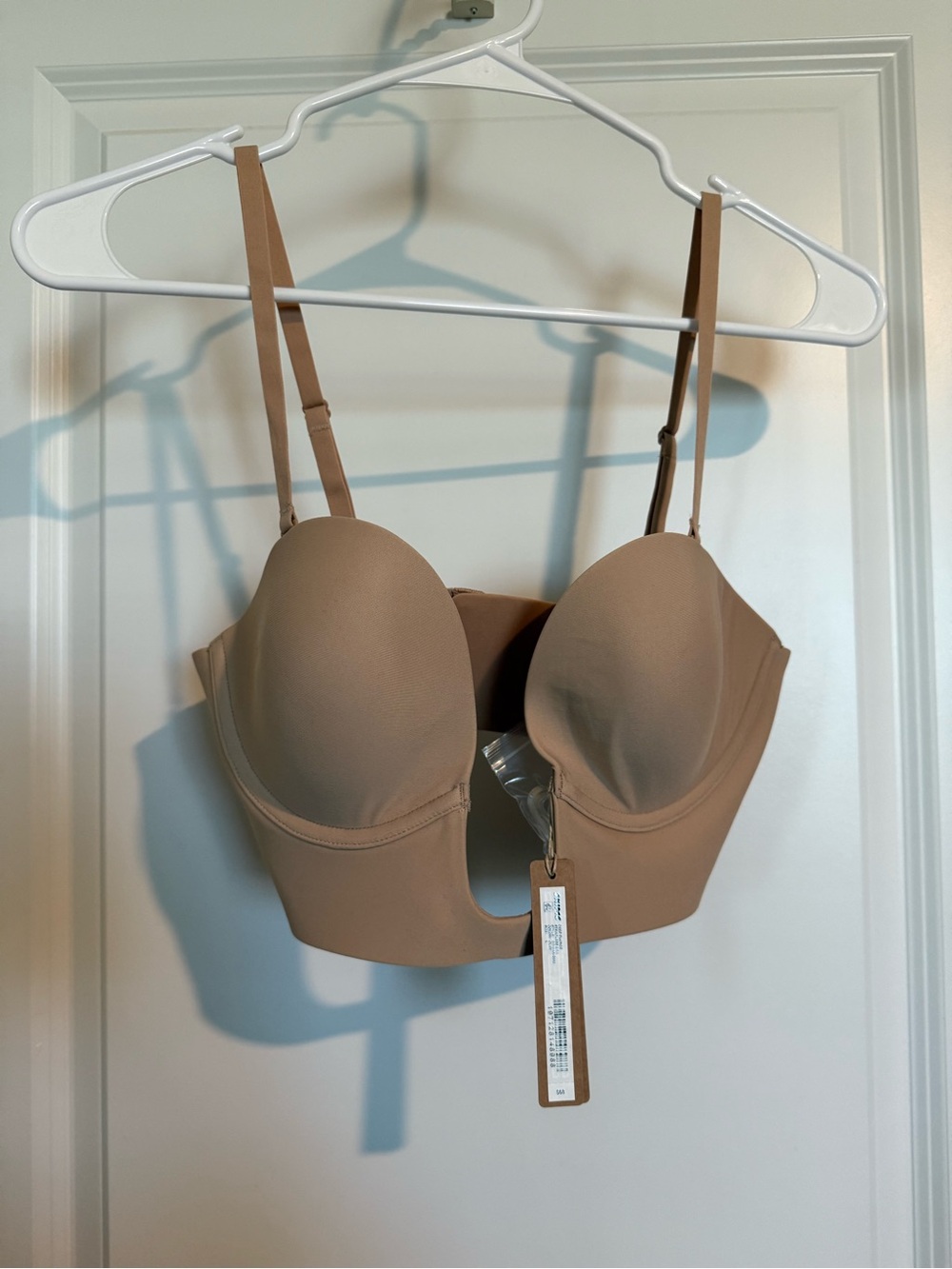 SKIMS Beige Longline Molded T-Shirt Bra